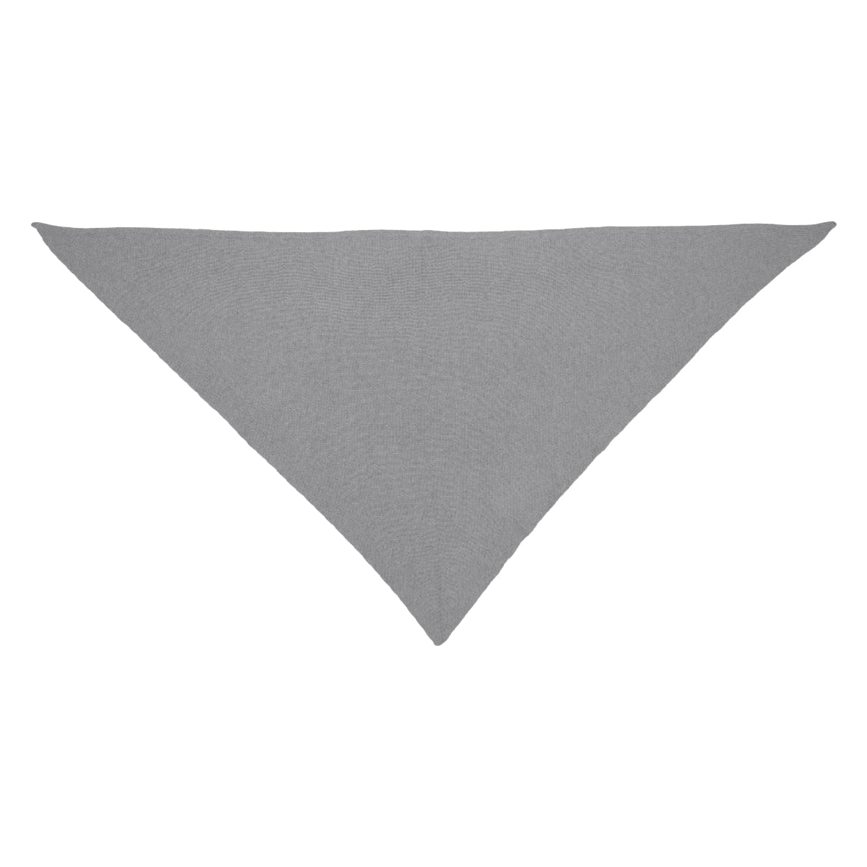 Large Milledeux® Pointelle Cashmere Triangle scarf - grey - Image 2