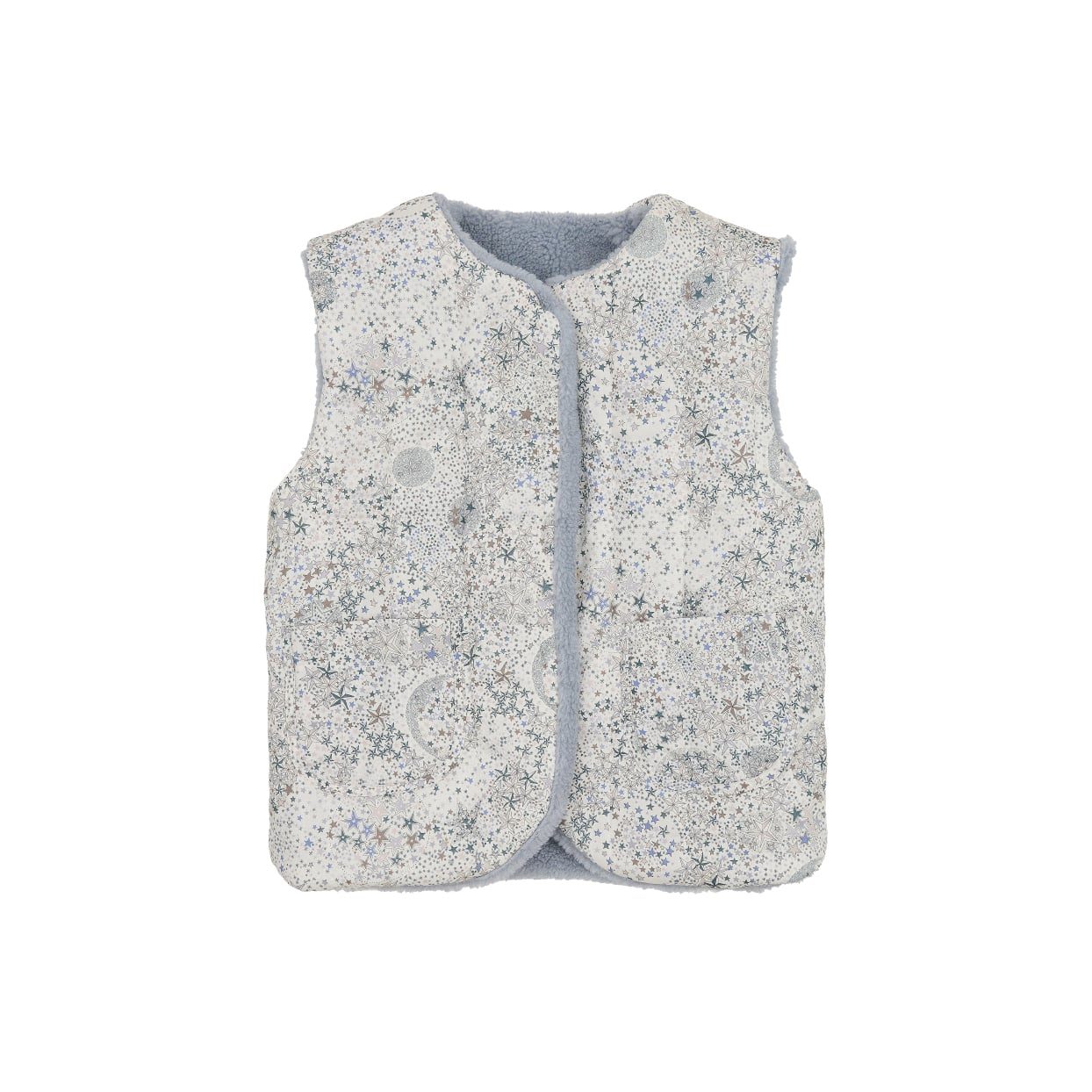 Milledeux® Reversible Teddy Vest - Blue / Liberty Adelajda B - Image 5