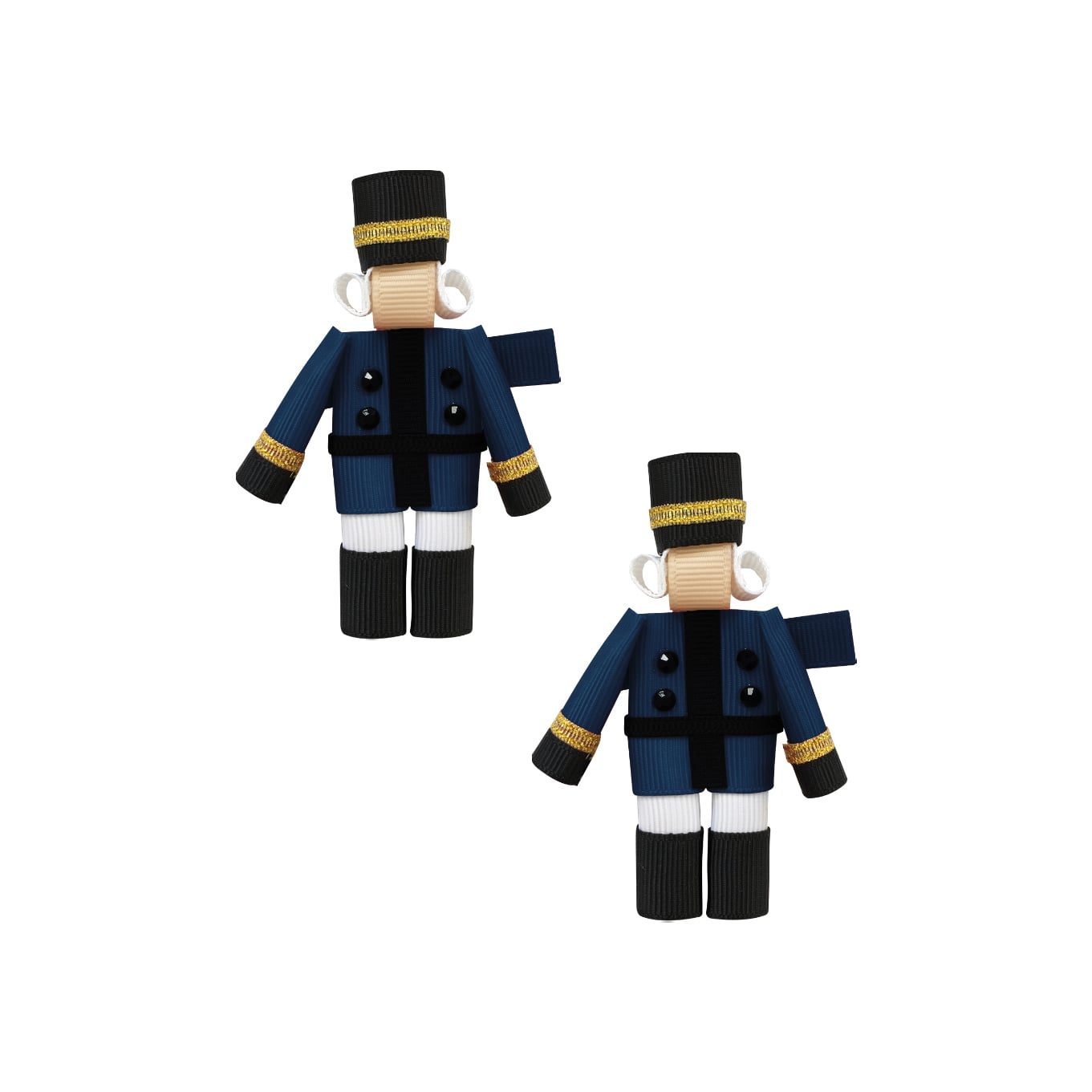 Milledeux® Nutcracker - set with 2 hair clips - Navy blue
